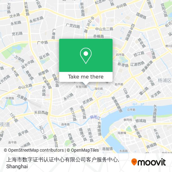 上海市数字证书认证中心有限公司客户服务中心 map