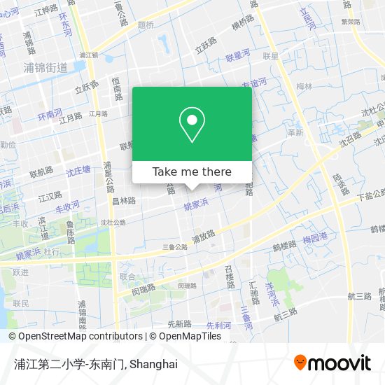 浦江第二小学-东南门 map