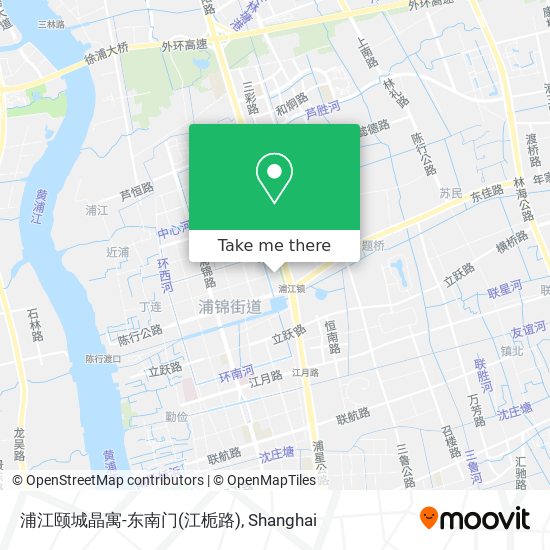 浦江颐城晶寓-东南门(江栀路) map