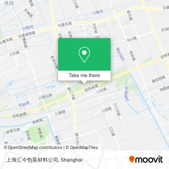 上海汇今包装材料公司 map