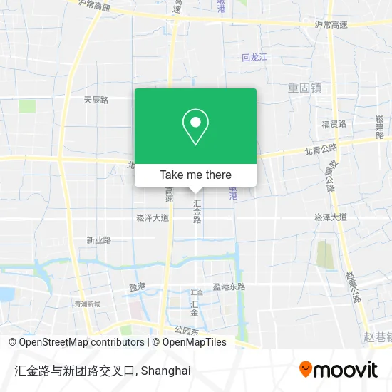 汇金路与新团路交叉口 map