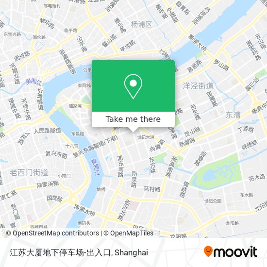 江苏大厦地下停车场-出入口 map