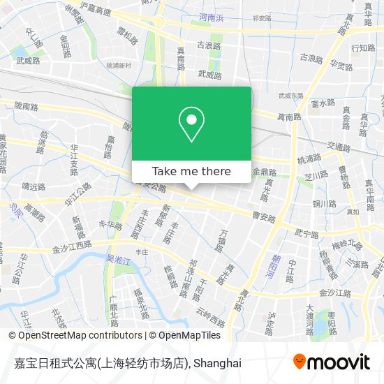 嘉宝日租式公寓(上海轻纺市场店) map