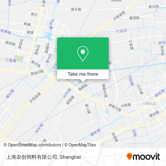 上海农创饲料有限公司 map