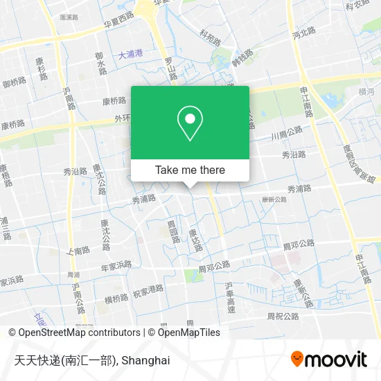 天天快递(南汇一部) map