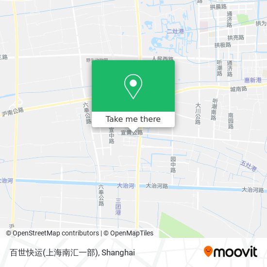 百世快运(上海南汇一部) map