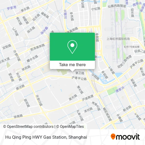 Hu Qing Ping HWY Gas Station map
