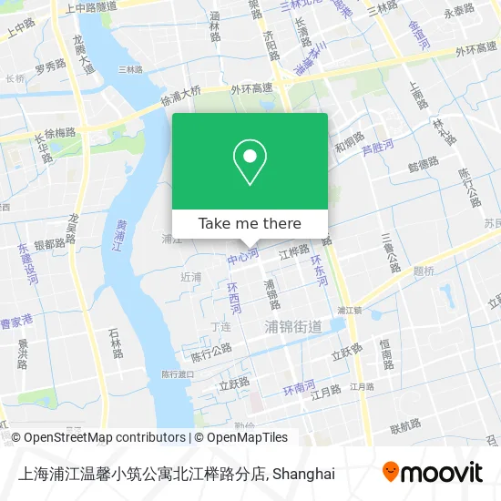上海浦江温馨小筑公寓北江榉路分店 map