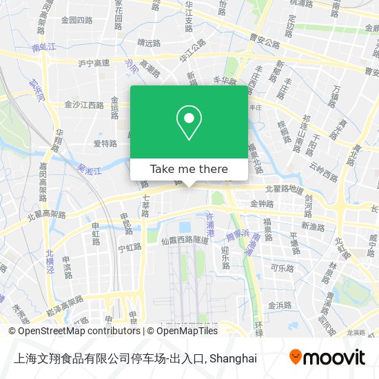 上海文翔食品有限公司停车场-出入口 map