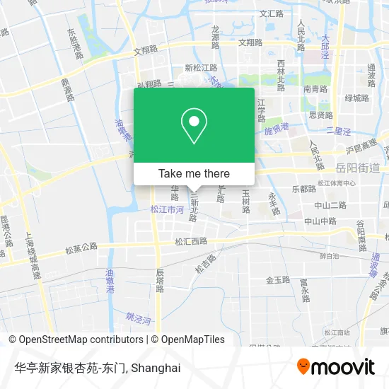 华亭新家银杏苑-东门 map