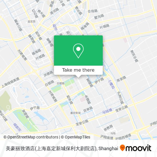 美豪丽致酒店(上海嘉定新城保利大剧院店) map