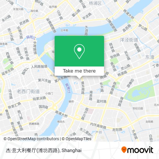 杰·意大利餐厅(潍坊西路) map