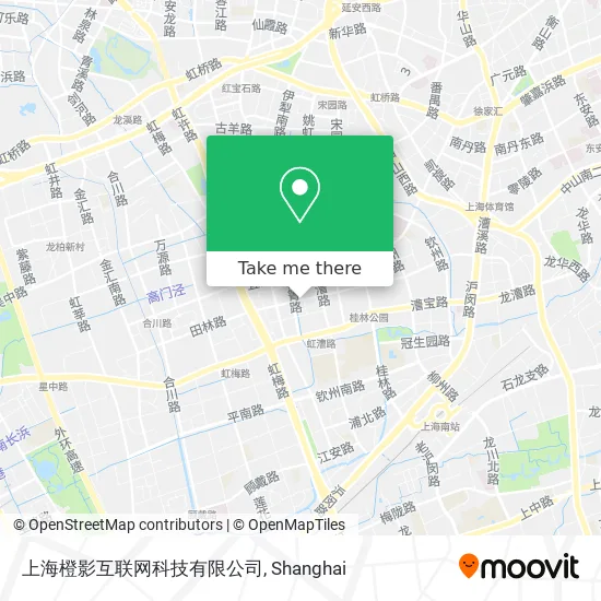 上海橙影互联网科技有限公司 map