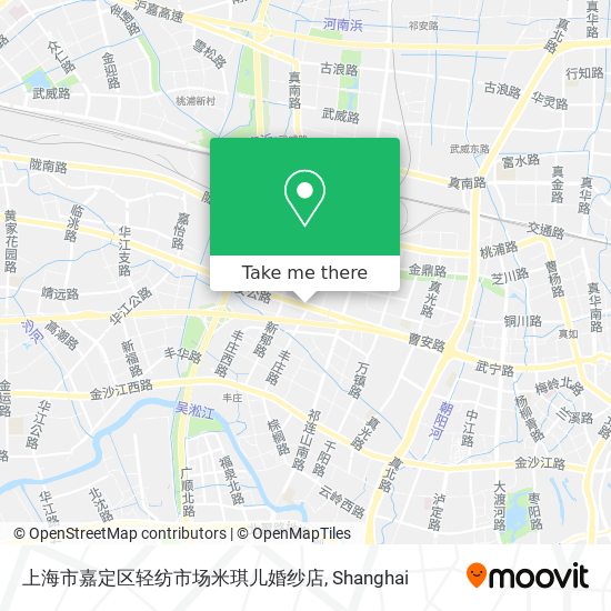 上海市嘉定区轻纺市场米琪儿婚纱店 map