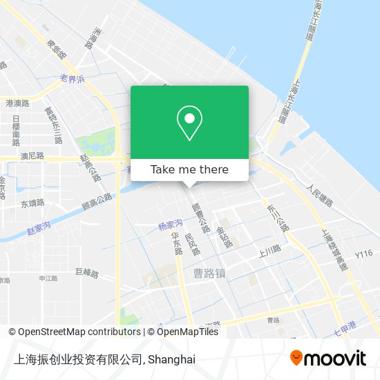 上海振创业投资有限公司 map