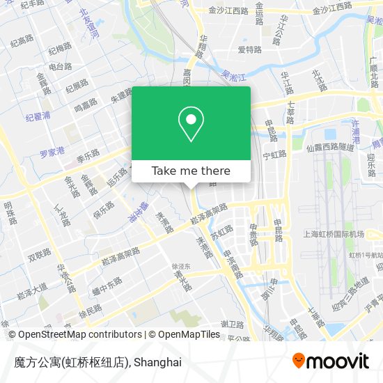 魔方公寓(虹桥枢纽店) map