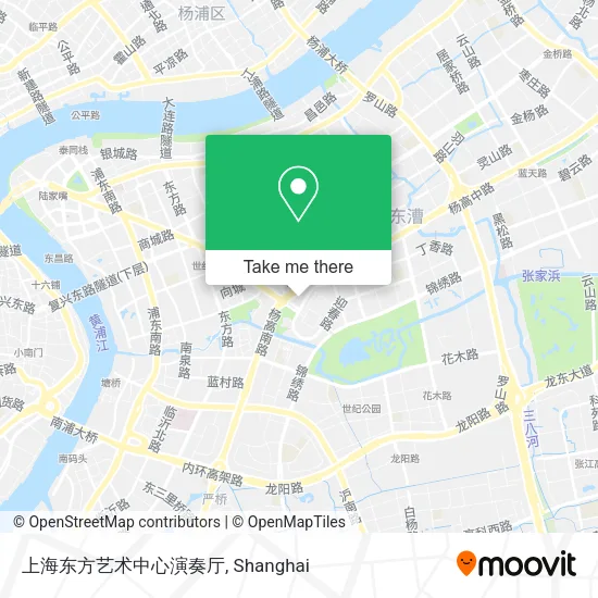 上海东方艺术中心演奏厅 map