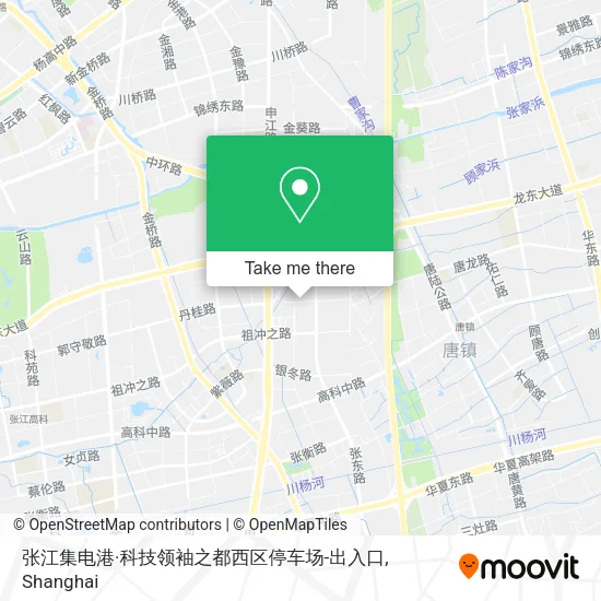 张江集电港·科技领袖之都西区停车场-出入口 map
