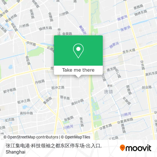 张江集电港·科技领袖之都东区停车场-出入口 map
