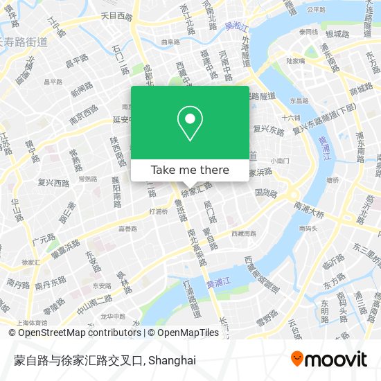 蒙自路与徐家汇路交叉口 map