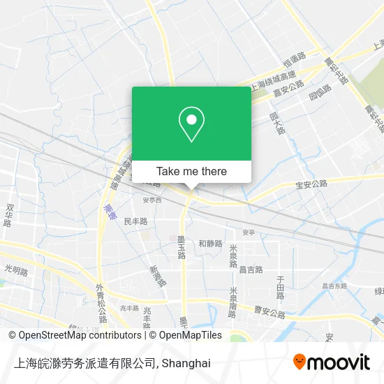 上海皖滁劳务派遣有限公司 map