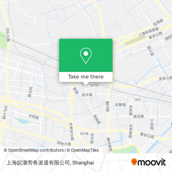 上海皖滁劳务派遣有限公司 map