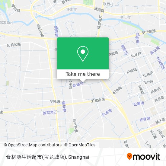 食材源生活超市(宝龙城店) map