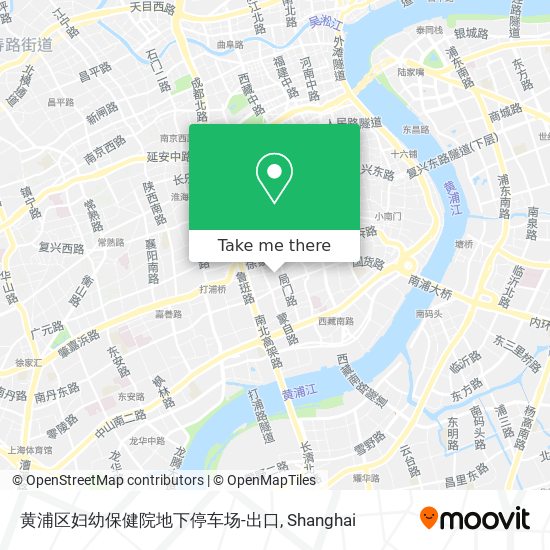 黄浦区妇幼保健院地下停车场-出口 map