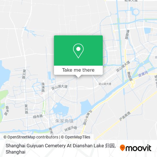 Shanghai Guiyuan Cemetery At Dianshan Lake 归园 map