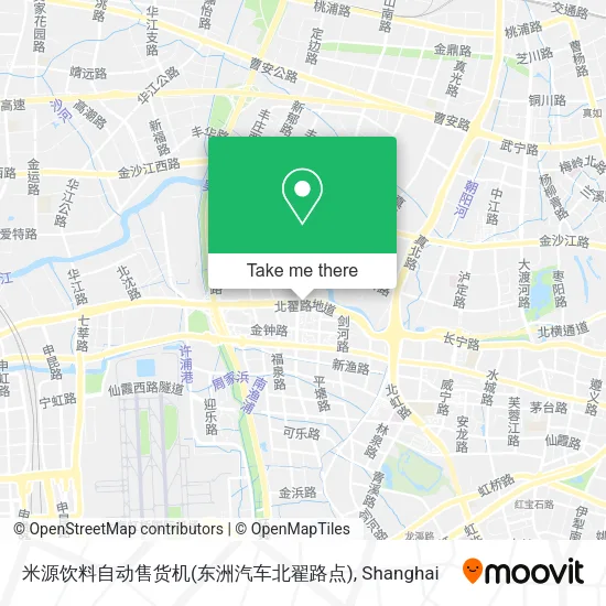 米源饮料自动售货机(东洲汽车北翟路点) map