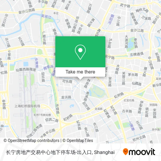 长宁房地产交易中心地下停车场-出入口 map