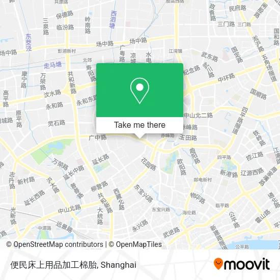 便民床上用品加工棉胎 map