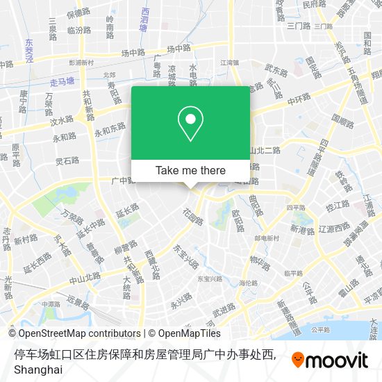 停车场虹口区住房保障和房屋管理局广中办事处西 map