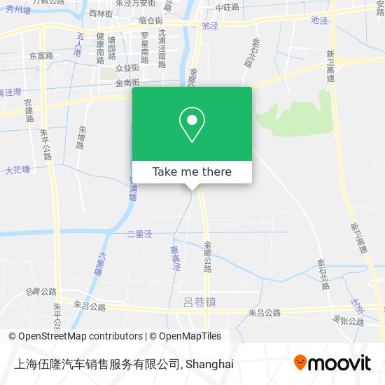 上海伍隆汽车销售服务有限公司 map