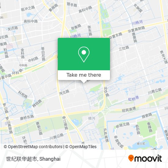 世纪联华超市 map