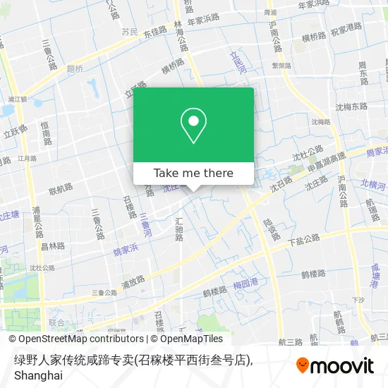 绿野人家传统咸蹄专卖(召稼楼平西街叁号店) map