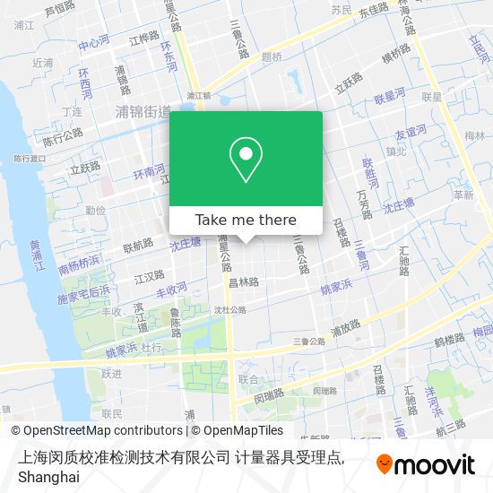 上海闵质校准检测技术有限公司 计量器具受理点 map