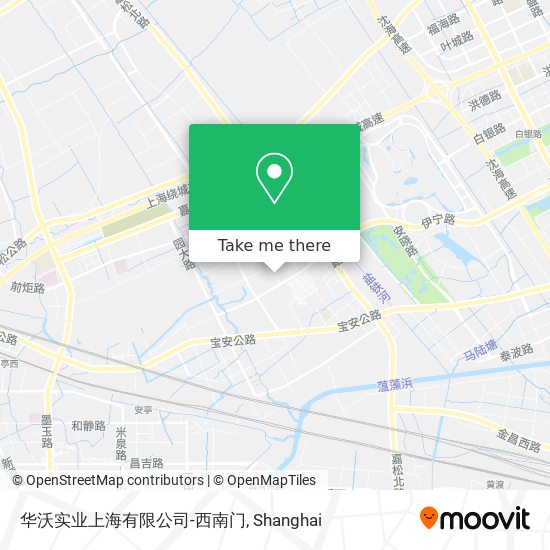 华沃实业上海有限公司-西南门 map