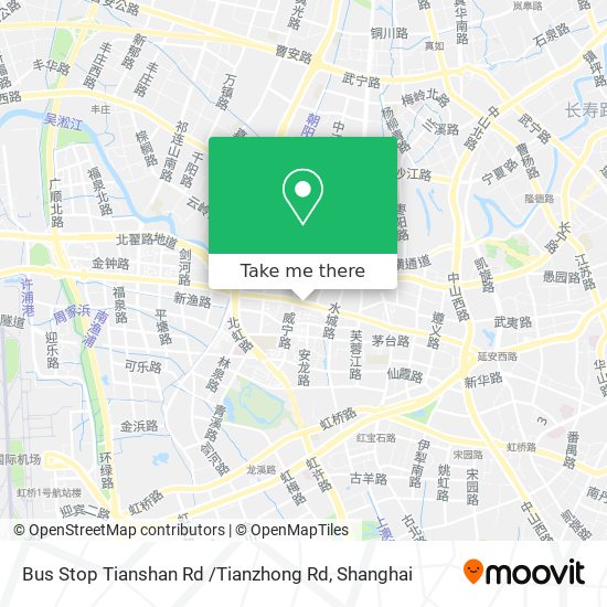 Bus Stop Tianshan Rd /Tianzhong Rd map