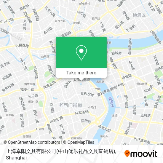 上海卓阳文具有限公司(中山优乐礼品文具直销店) map