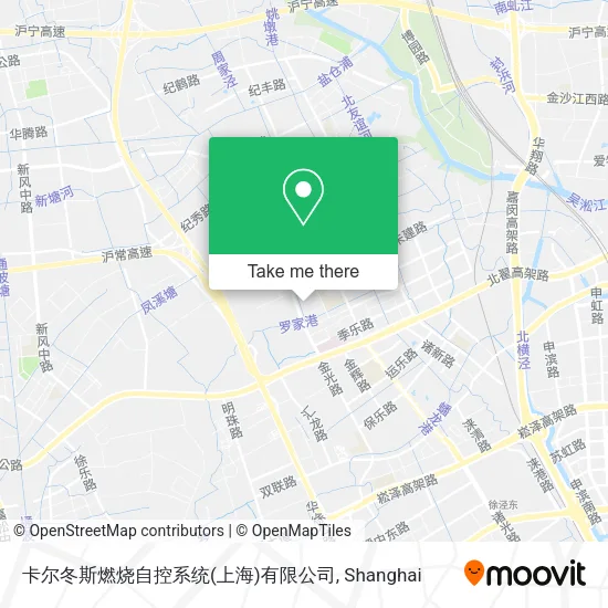 卡尔冬斯燃烧自控系统(上海)有限公司 map