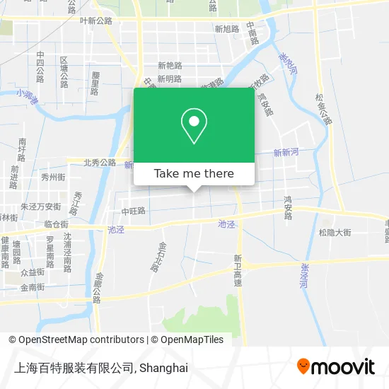 上海百特服装有限公司 map