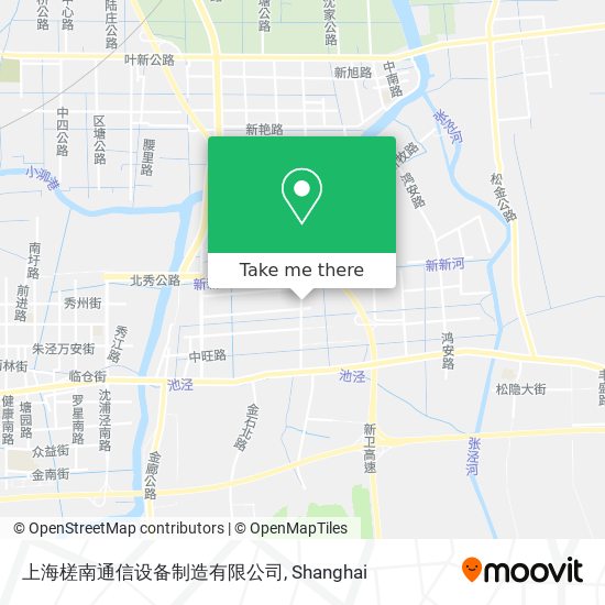 上海槎南通信设备制造有限公司 map