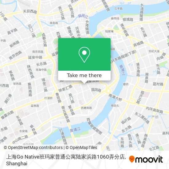 上海Go Native班玛家普通公寓陆家浜路1060弄分店 map