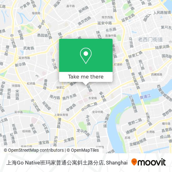 上海Go Native班玛家普通公寓斜土路分店 map
