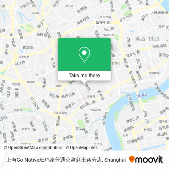 上海Go Native班玛家普通公寓斜土路分店 map