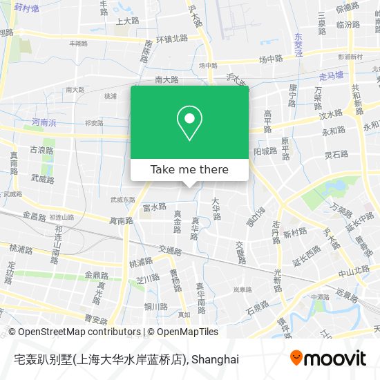 宅轰趴别墅(上海大华水岸蓝桥店) map