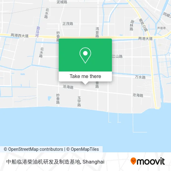 中船临港柴油机研发及制造基地 map