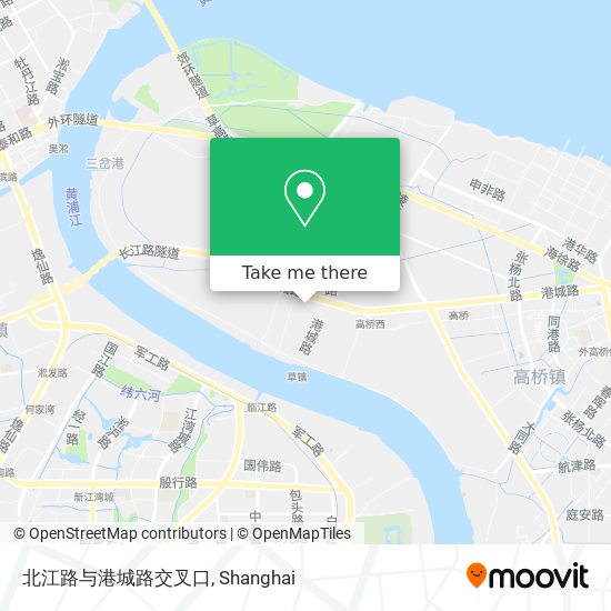 北江路与港城路交叉口 map