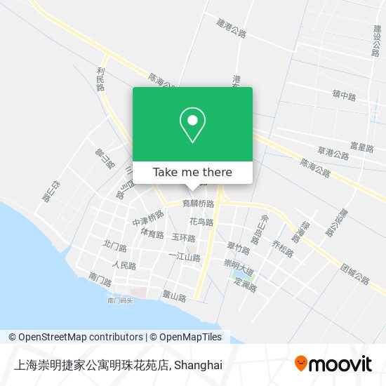上海崇明捷家公寓明珠花苑店 map